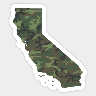 California Military Camo Sticker